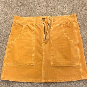 American Eagle Outfitters Mustard Mini Skirt. Size 2 Regular